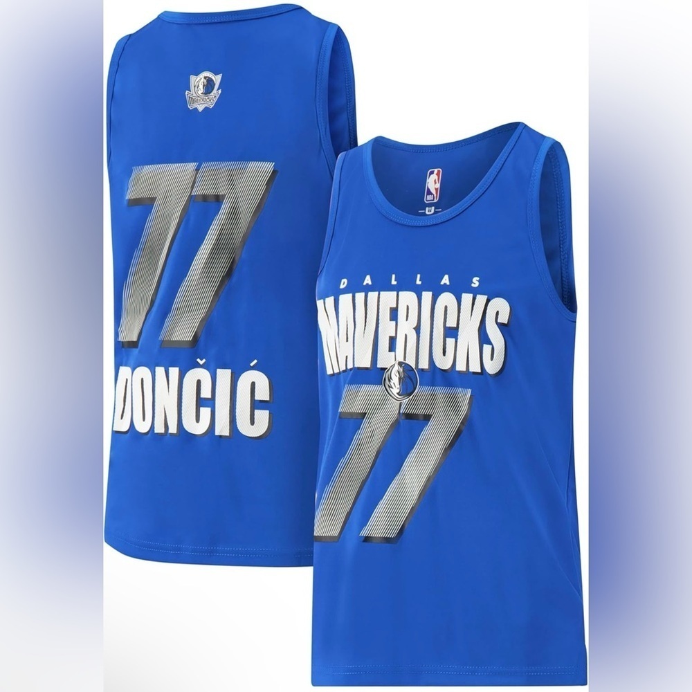 Luka Doncic Dallas Mavericks NBA Officially Licensed Sleeveless Mesh Jer…​​​